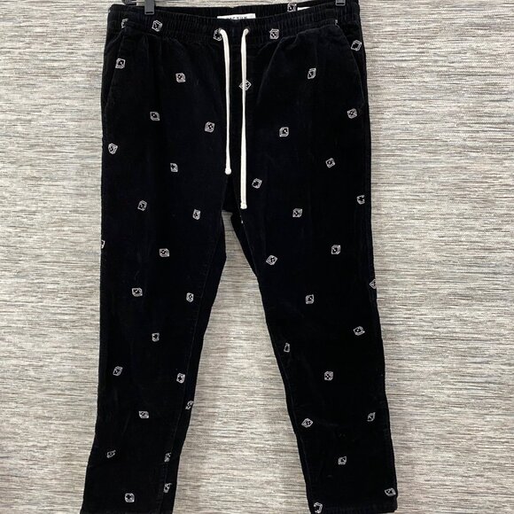 Pacsun Dice Embroidered Mens  Streetwear Corduroy Trouser Pants - Picture 6 of 9
